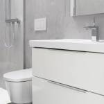 Elegancki i funkcjonalny - Zestaw mebli łazienkowych z designerską umywalką